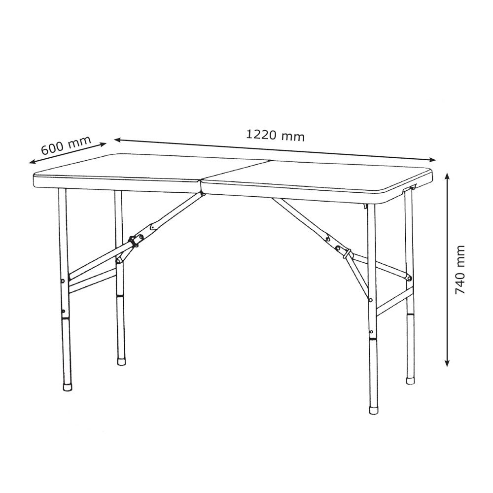 Saliekams galds HOLMEN 60x122x74cm JYSK Vienmēr lieliski piedāvājumi