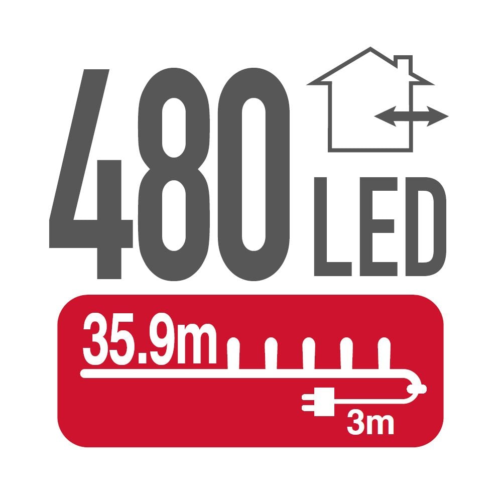 480 LED lampiņu virtene KOLLA