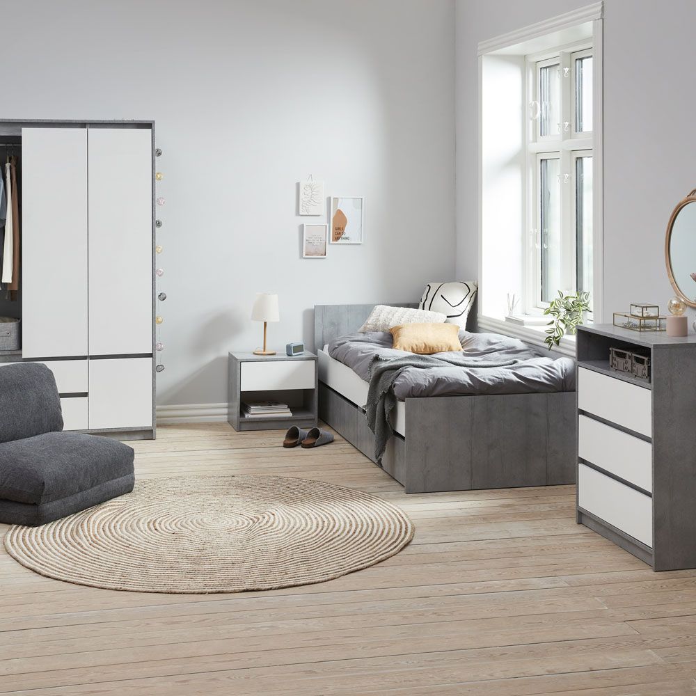 Gultas rāmis BILLUND 99x205x75cm (guļvieta 90x200cm) - JYSK - Vienmēr ...