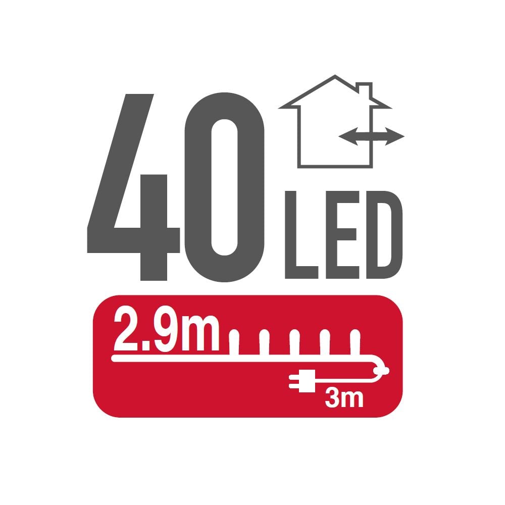 40 LED lampiņu virtene KOLLA