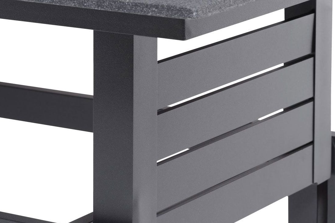 Dārza mēbeļu komplekts SALTEN ar ūdensizturīgiem spilveniem