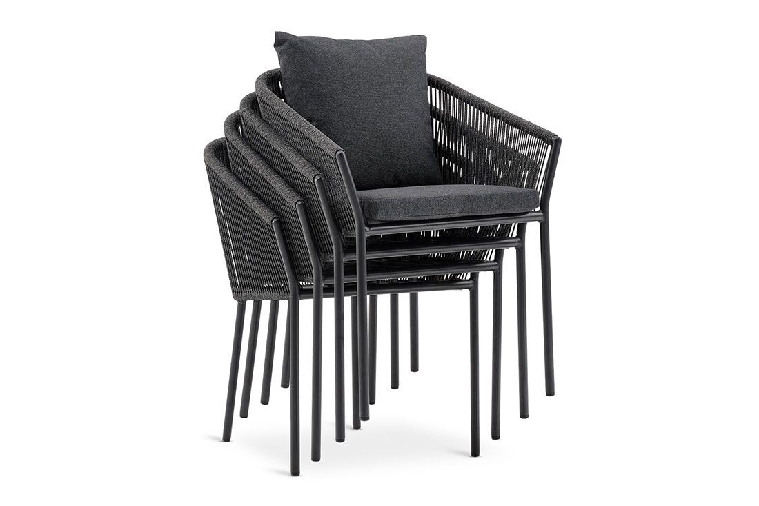 Dārza mēbeļu komplekts KUMLA+BRAVA ar ūdensizturīgiem spilveniem