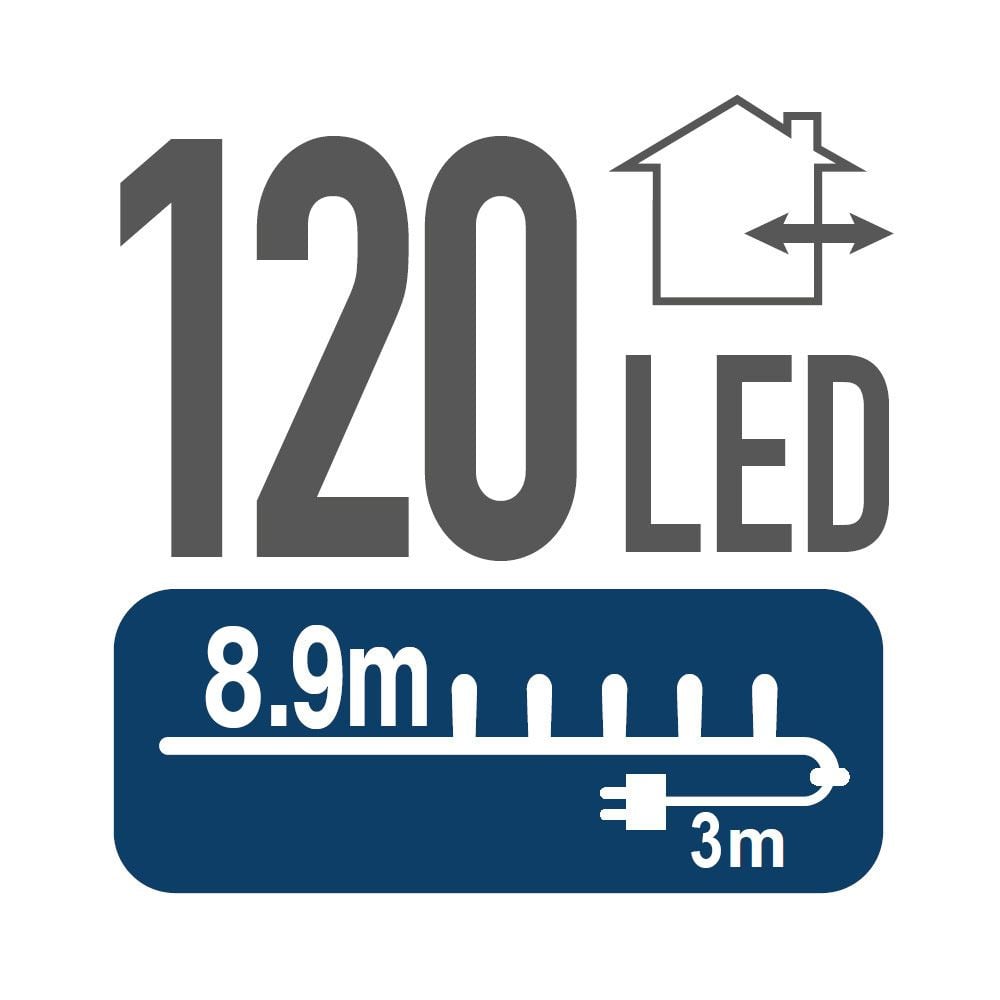 120 LED lampiņu virtene BORA