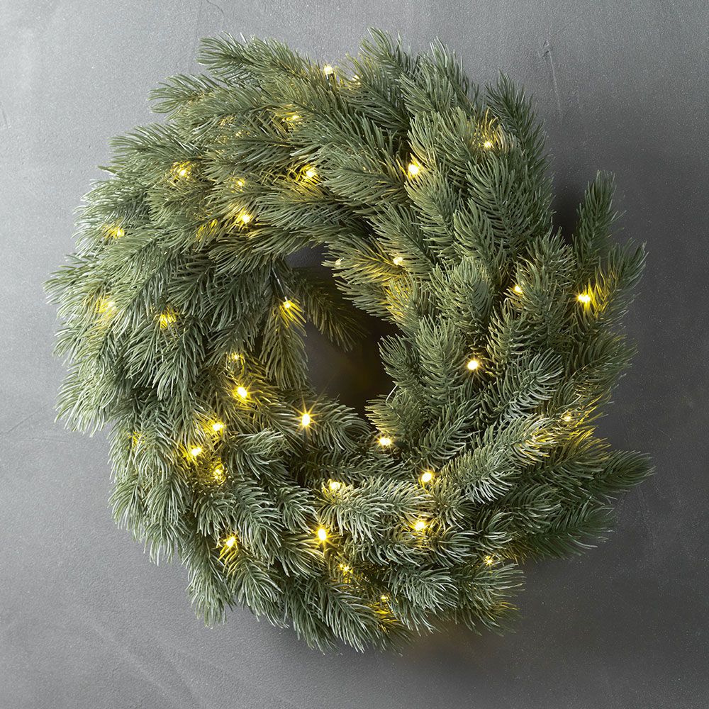 48 LED Ziemassvētku vainags FENRIS