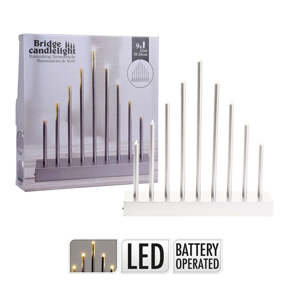 9 LED elektriskais svečturis SKORPA