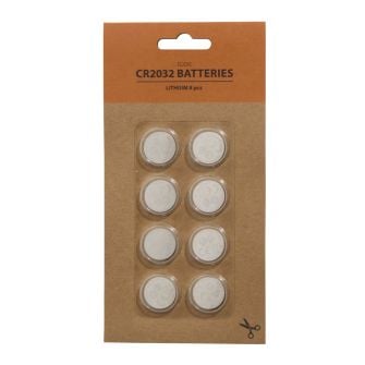 Baterijas EDDIE CR2032, 8 gab.