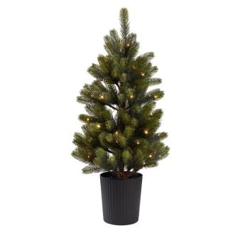 60 LED Ziemassvētku eglīte podiņā BERLINGR 90cm