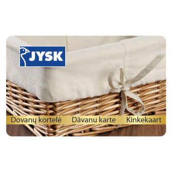 JYSK elektroniskā dāvanu karte 10€ (izmantošanai tikai JYSK.lv)