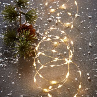 100 LED lampiņu virtene TRAVERTIN