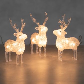 24 LED dekorācija ziemeļbrieži STORSYLEN