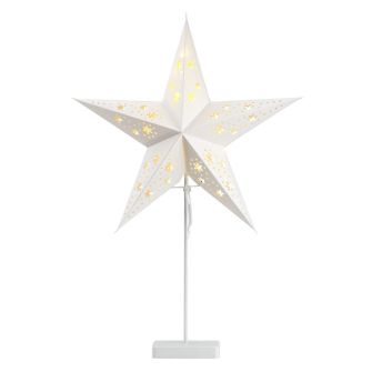 10 LED papīra zvaigzne uz statīva GULDTOP