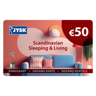 JYSK elektroniskā dāvanu karte 50€ (izmantošanai tikai JYSK.lv)