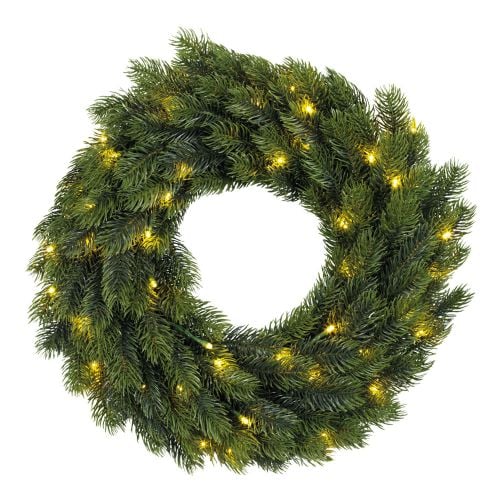 48 LED Ziemassvētku vainags FENRIS
